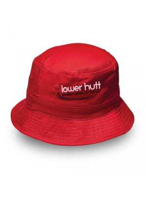 Lower Hutt Athletics Adjustable Bucket Hat Red