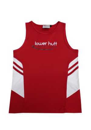 Lower Hutt Athletics Junior Singlet Red/White